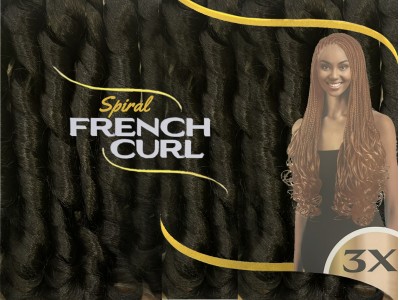 Cherish Bulk 3X Spiral French Curl 22 - 1B - Image product