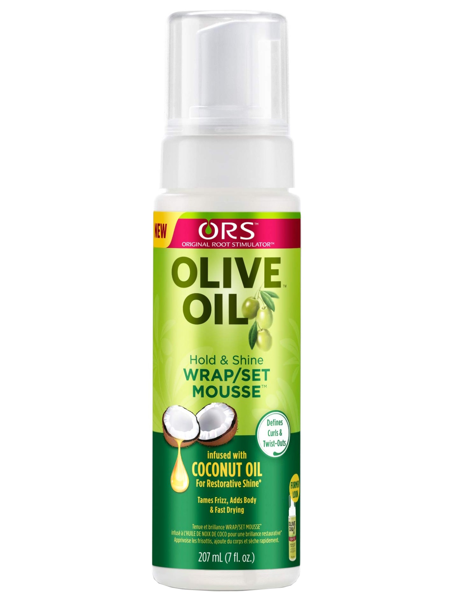 Olive Oil Wrap Set Mousse Coconut Oil 7oz