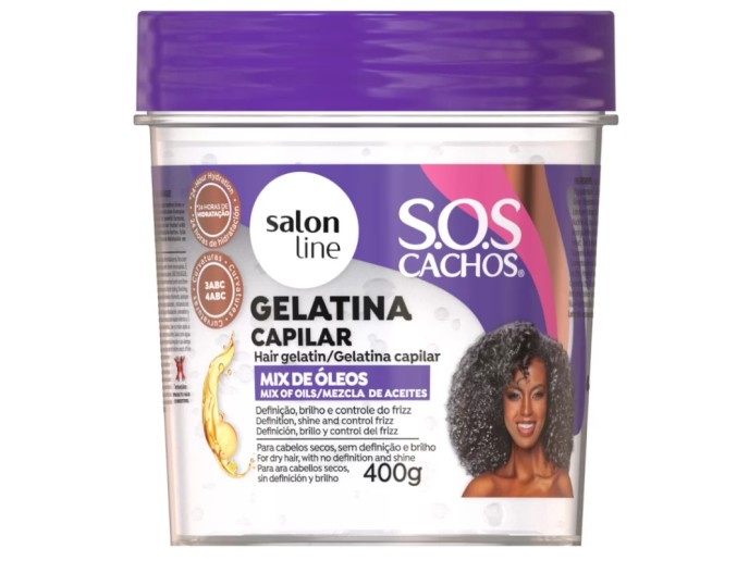 Salon Line SOS Gelatina Capilar Mix de Óleos 400g