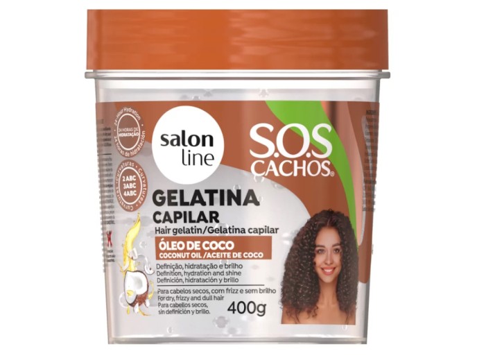 Salon Line SOS Gelatina Capilar Óleo de Côco 400g