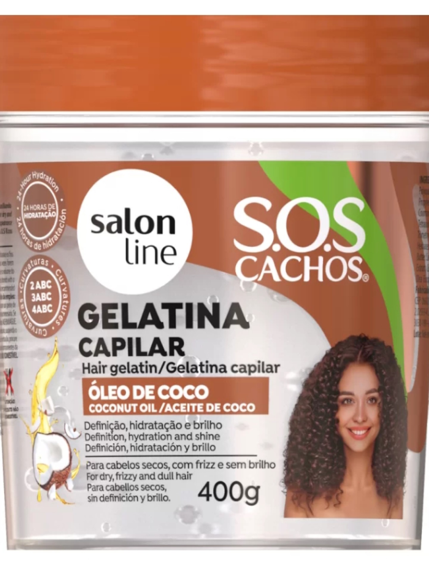 Salon Line SOS Gelatina Capilar Óleo de Côco 400g