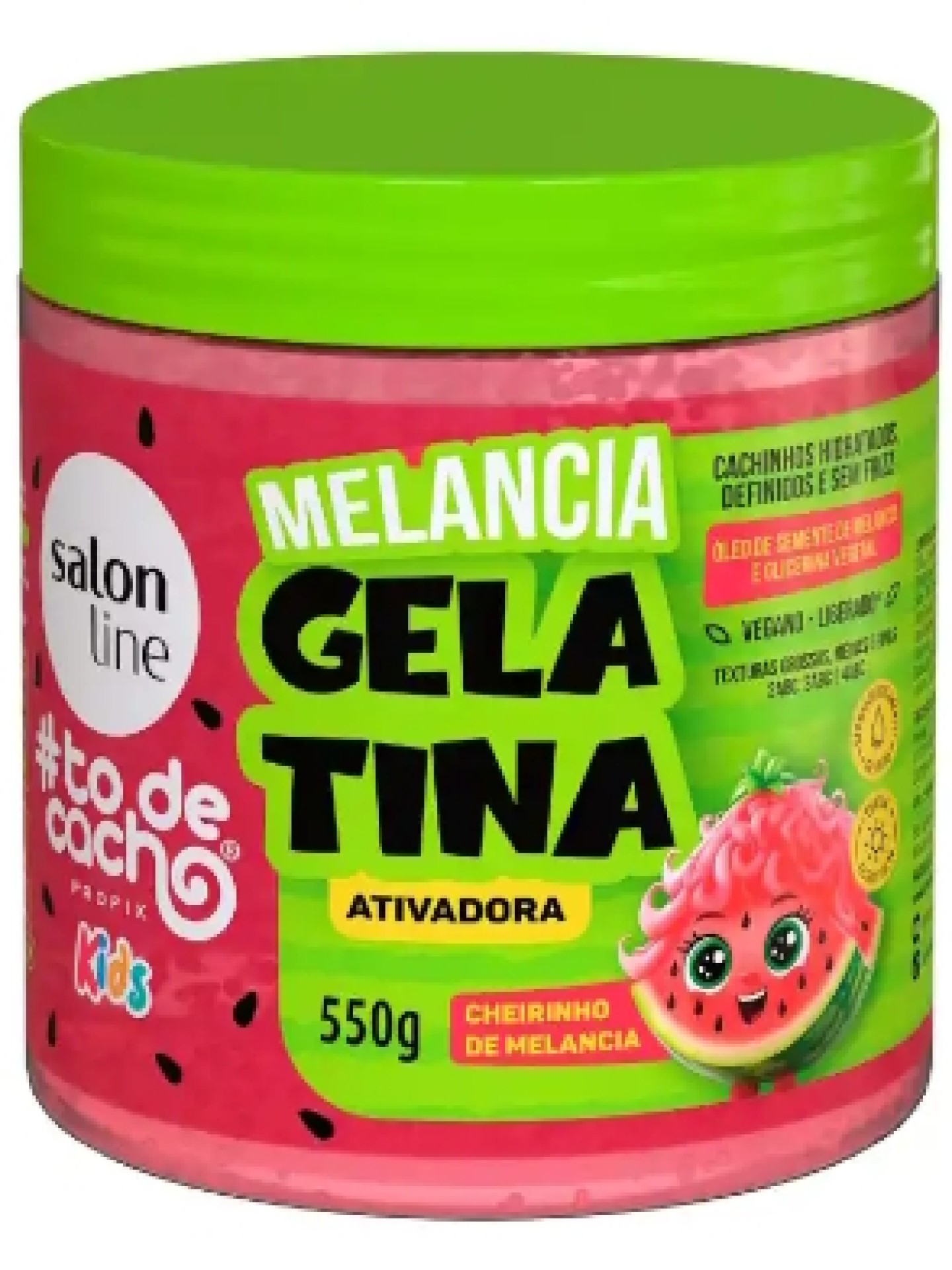 Salon Line Kids Gelatina Capilar Ativadora Melância 550g