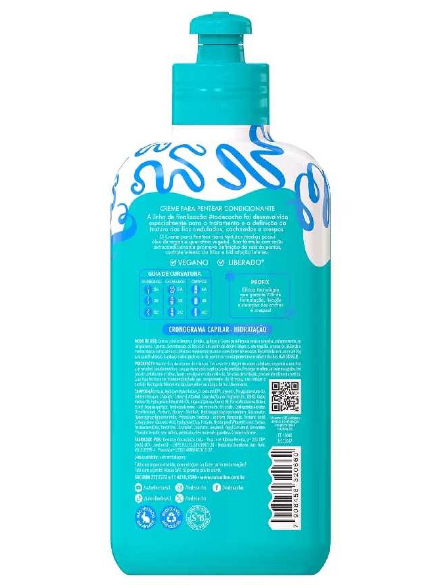 Salon Line Creme P/ Pentear Crespo Divino 300ml