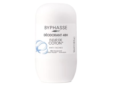BYPHASSE DEODORANT ROLL-ON 48H COTTON FLOWER 50ML - Image product