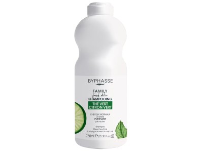 BYPHASSE FAMILY SHAMPOO GREEN TEA & LIME 750ML - Image product
