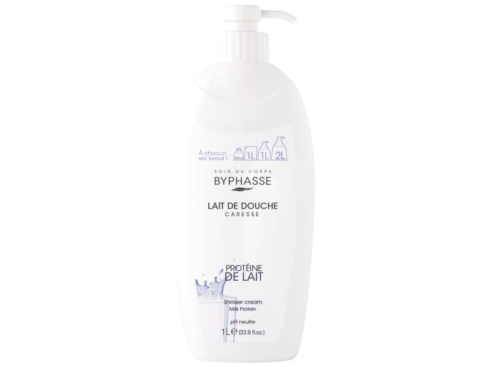 BYPHASSE CARESSE SHOWER CREAM MILK PROTEIN 1L