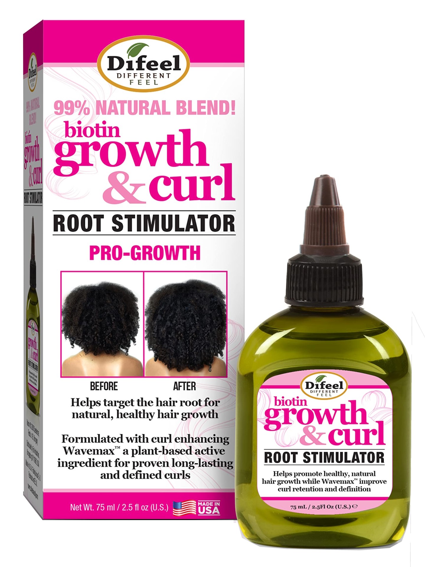 Difeel Growth & Curl Root Stimulator Pro-Growth 75ml