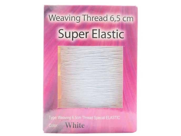 GT Weaving Thread Special Elastic - White