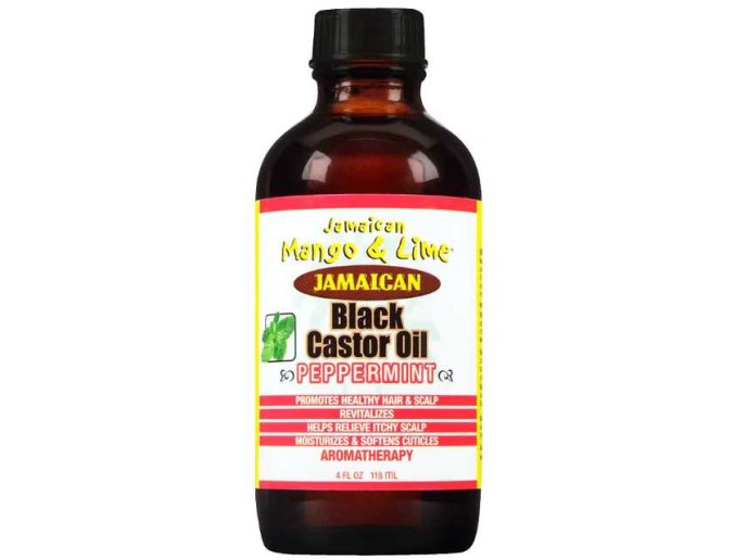 JM Black Castor Oil Peppermint 4oz.