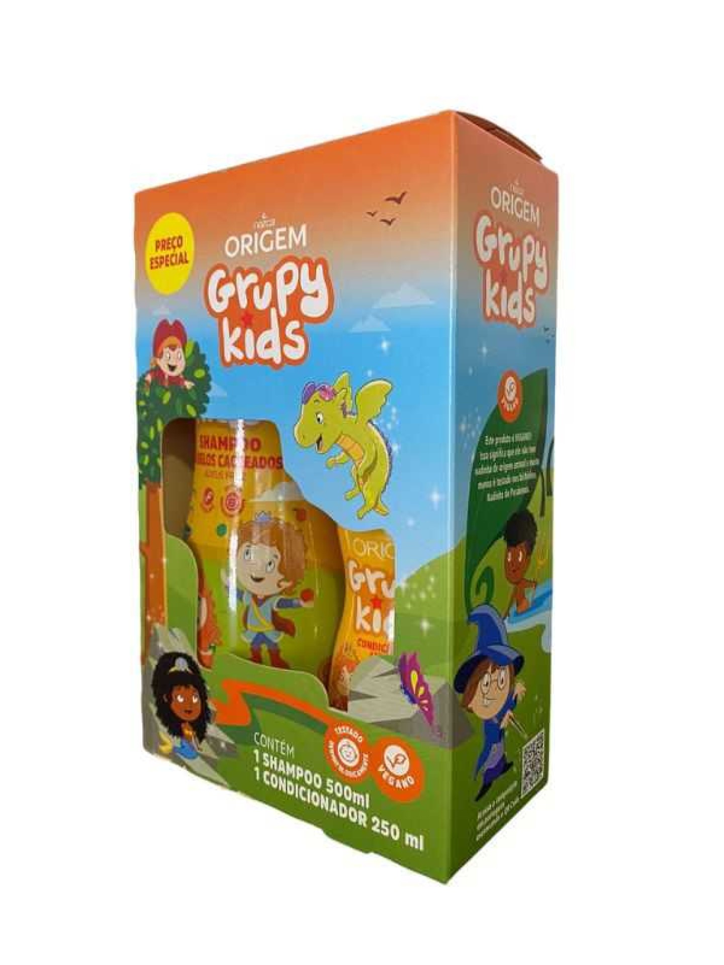 Grupy Kids Kit Shampoo + Cond. Adeus Frizz 500+250ml