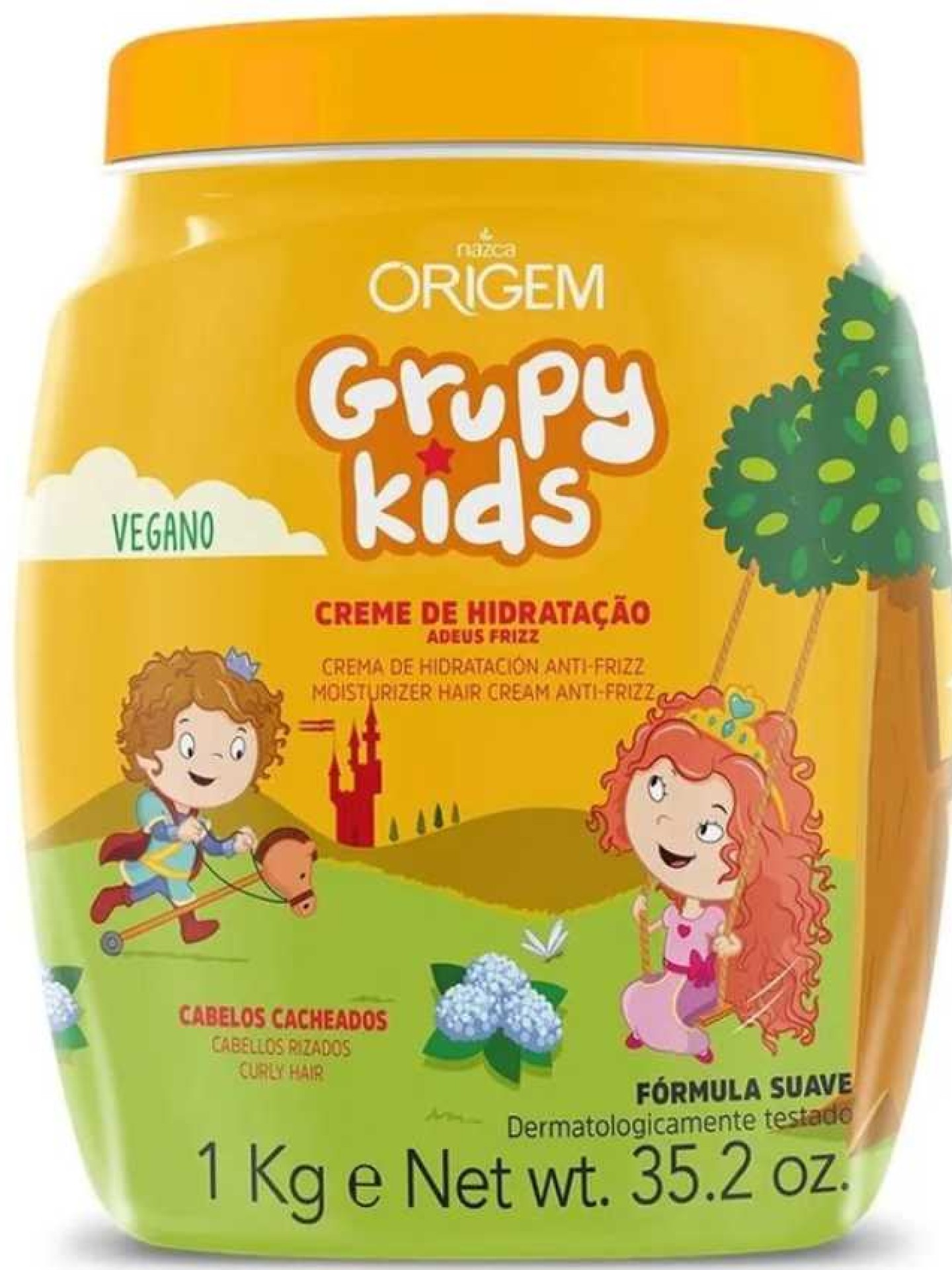 Grupy Kids Creme Hidratação Adeus Frizz 1kg