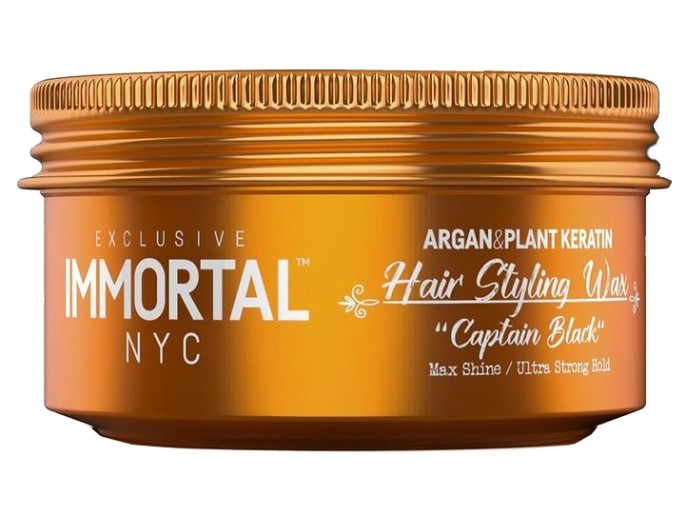 IMMORTAL Argan & Keratin Hair Wax Captain Black 150ml