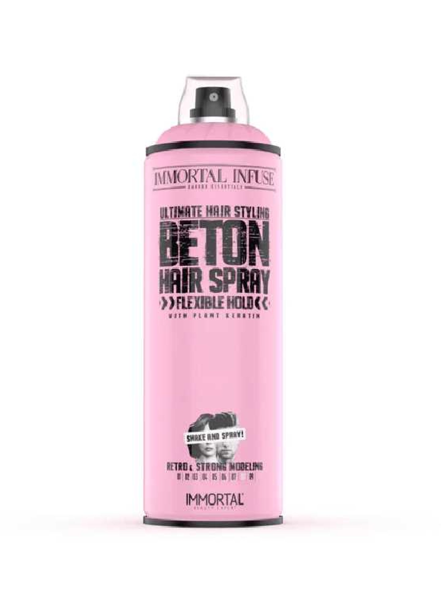 IMMORTAL Infuse Pink Power Beton Hair Spray 500ml