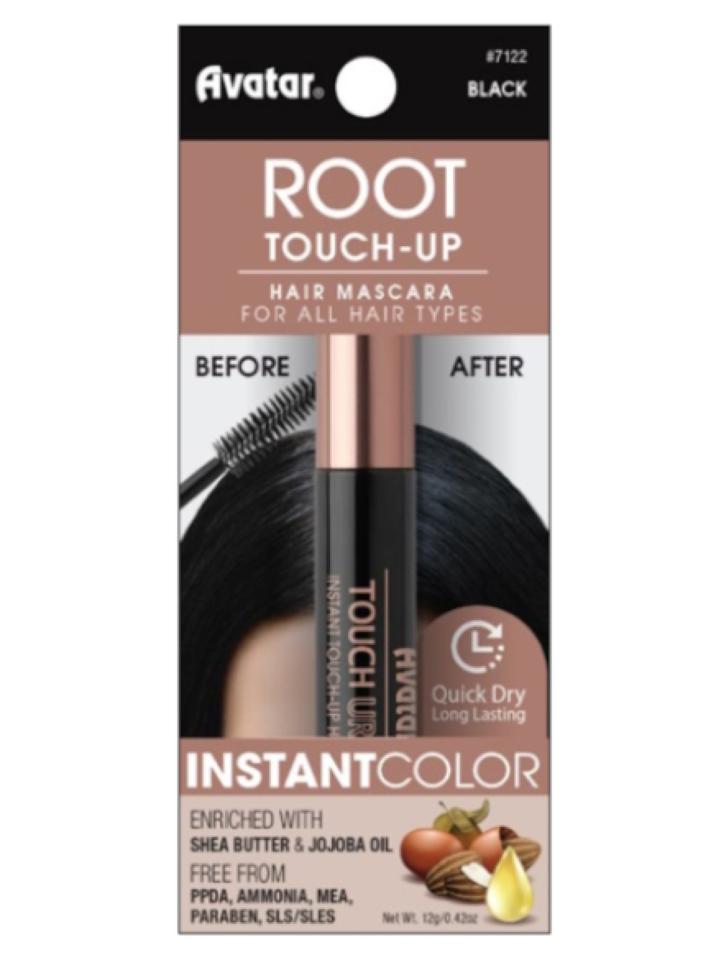 Avatar Root Touch - Up Hair Mascara Black #7122