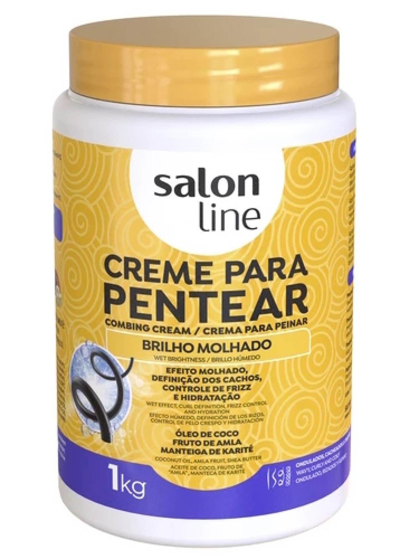 Salon Line Creme Pentear Brilho Molhado 1Kg