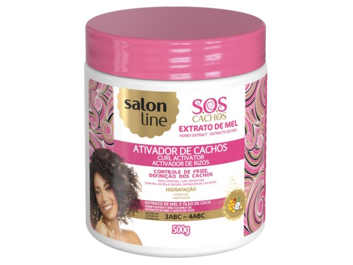 Salon Line Ativador de Cachos Extrato de Mel 500g