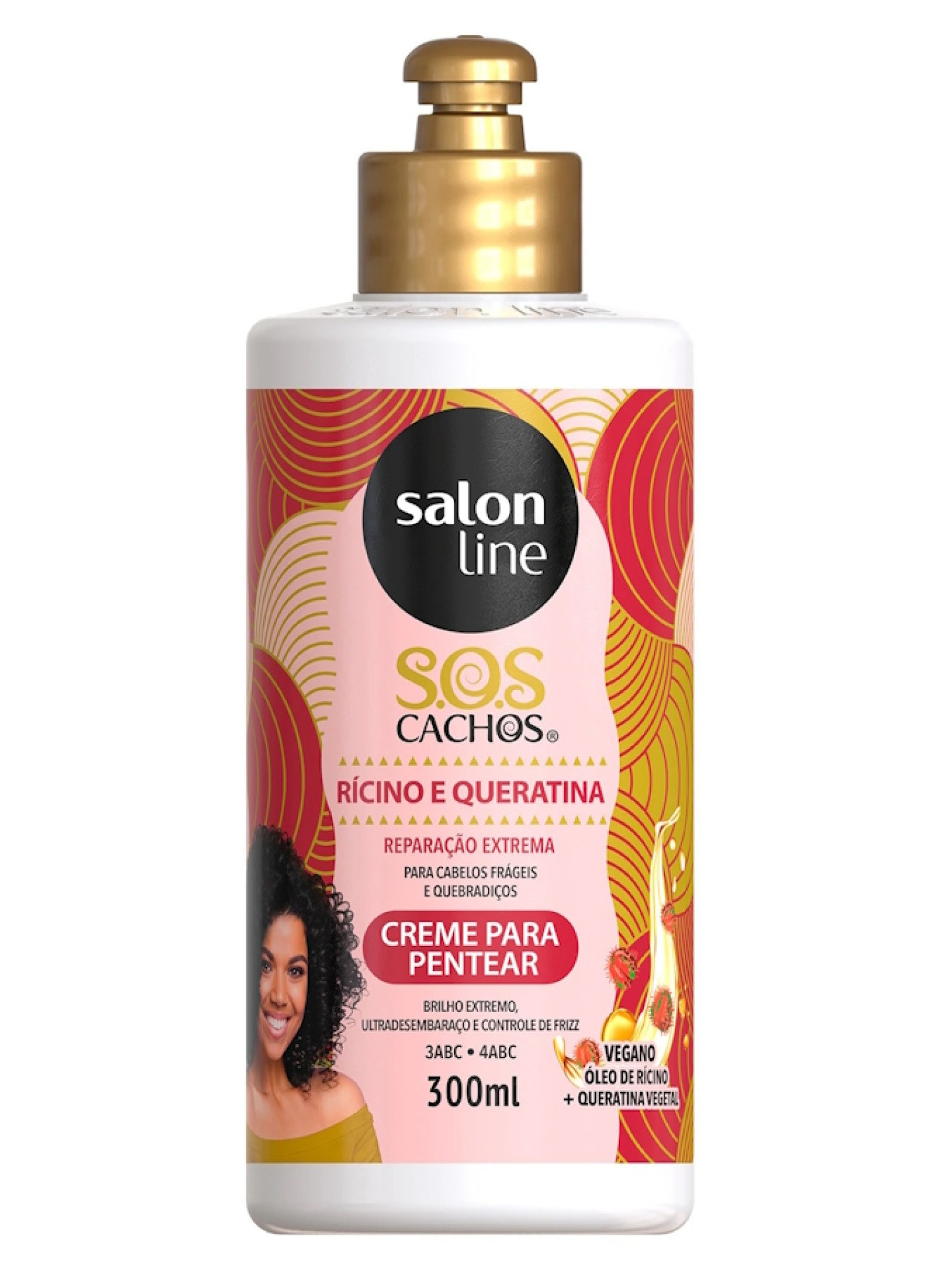 Salon Line Creme de Pentear Rícino e Queratina 300ml