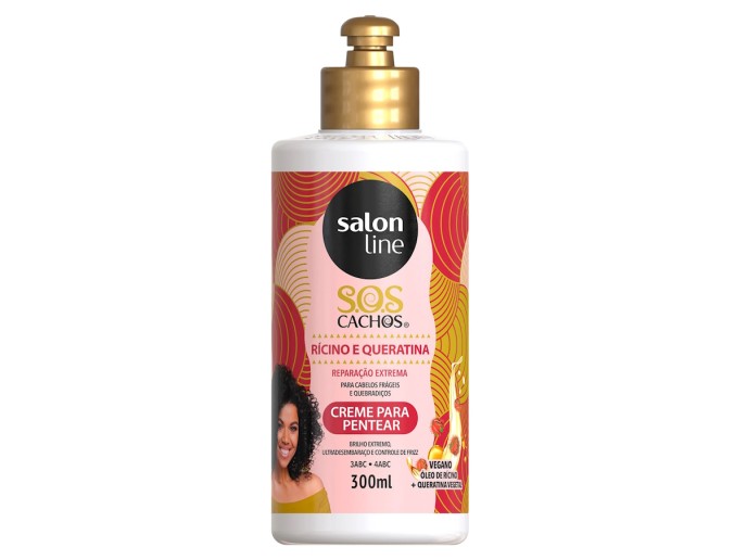 Salon Line Creme de Pentear R�cino e Queratina 300ml