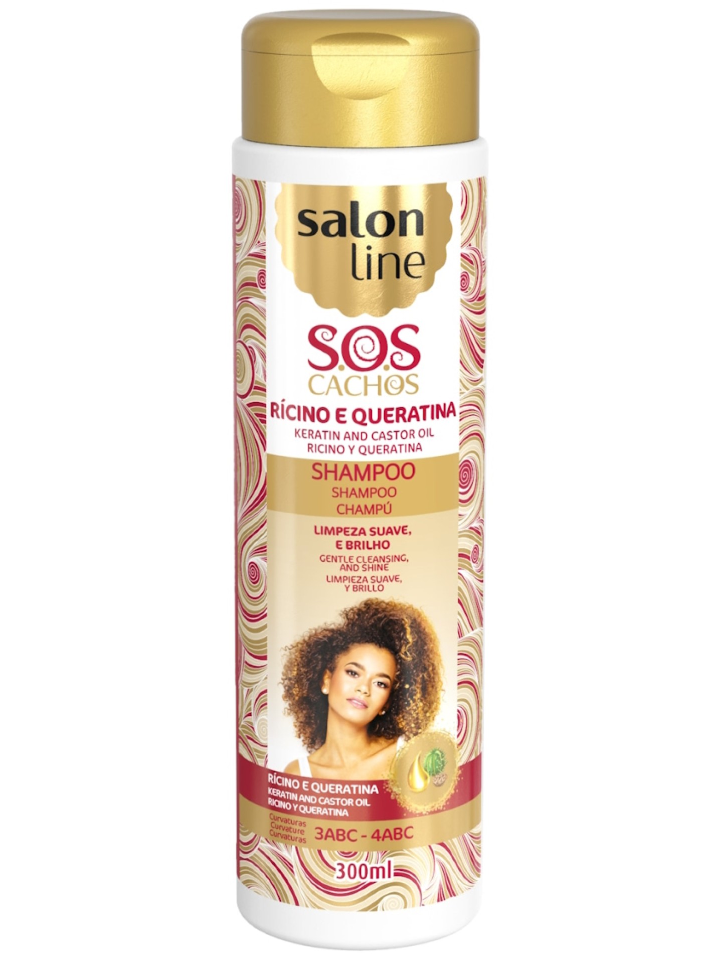 Salon Line Shampoo Rícino e Queratina 300ml