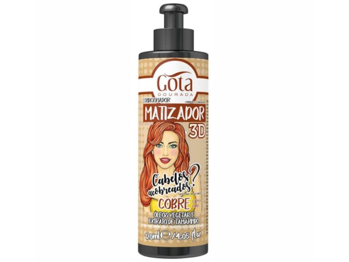 Gota Dourada Matizador 3D Cobre 300ml