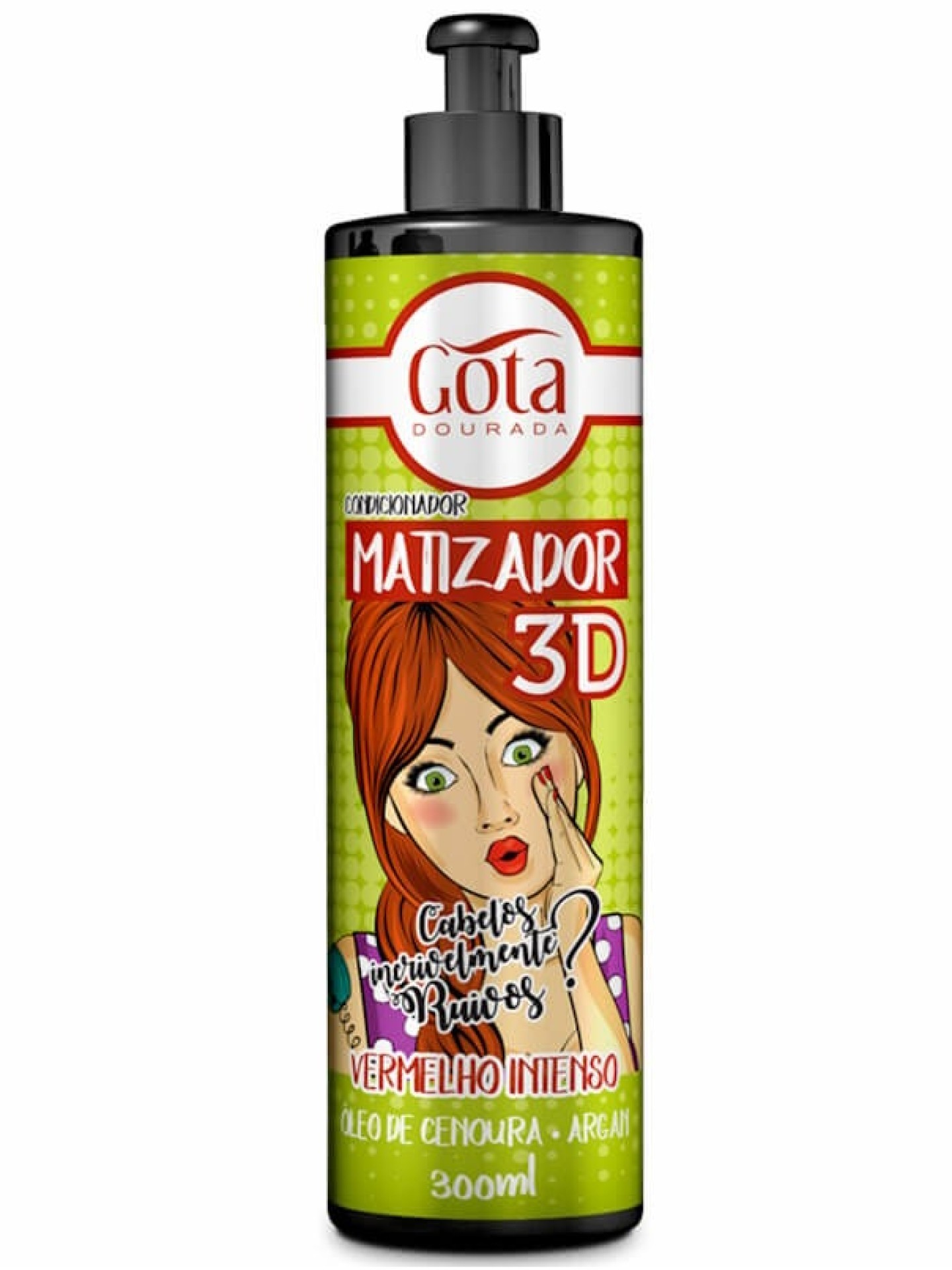 Gota Dourada Matizador 3D Vermelho Intenso 300ml
