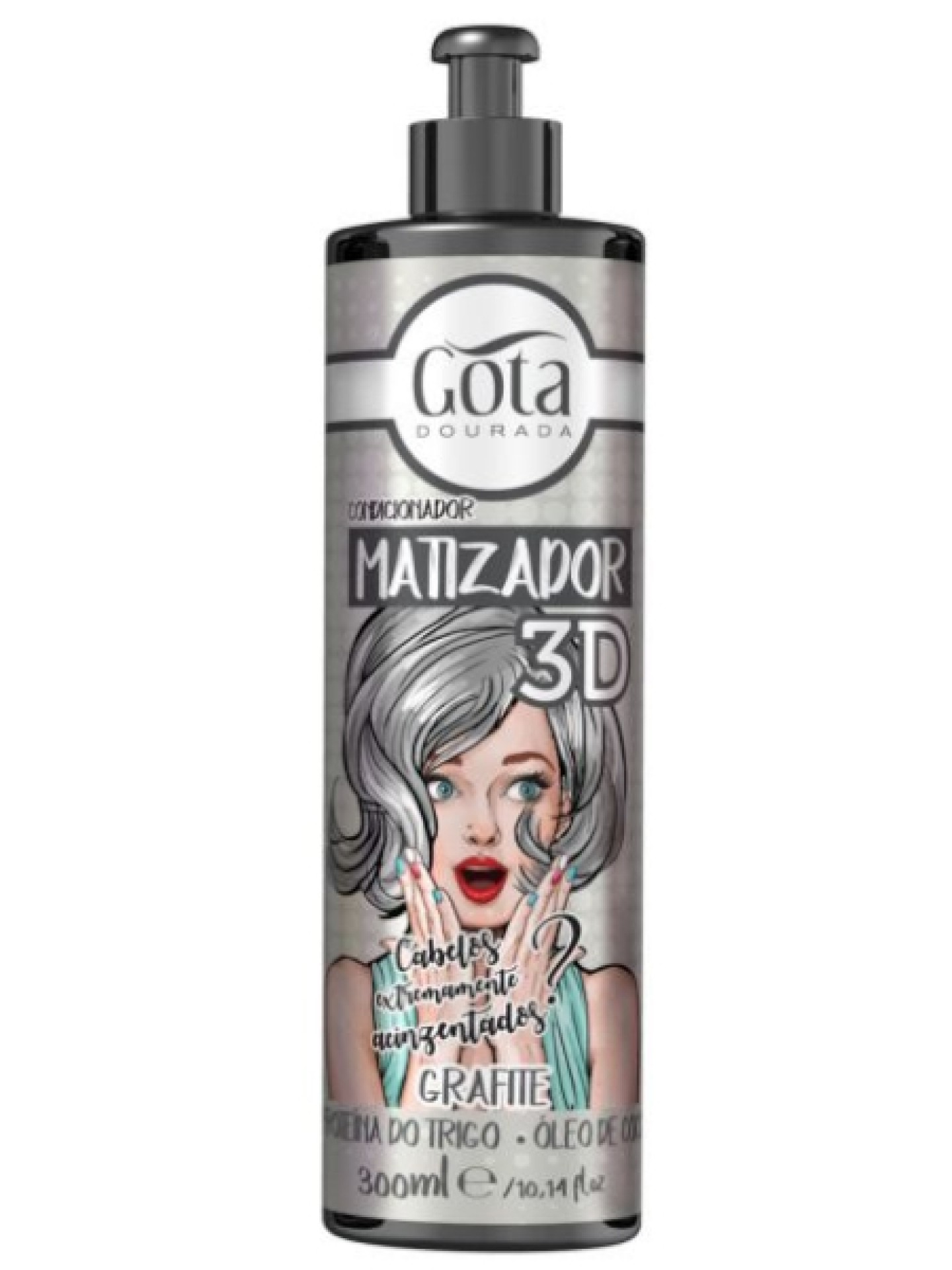 Gota Dourada Matizador 3D Grafite 300ml