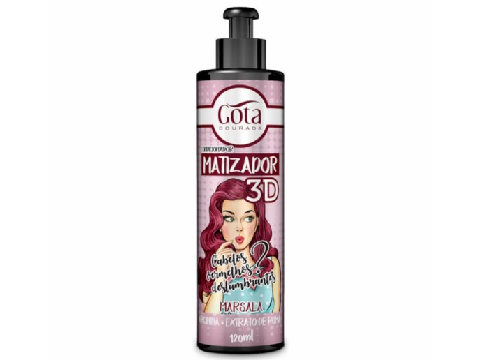 Gota Dourada Matizador 3D Marsala 300ml