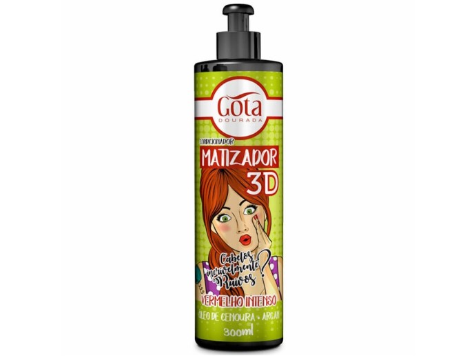 Gota Dourada Matizador 3D Vermelho Intenso 300ml