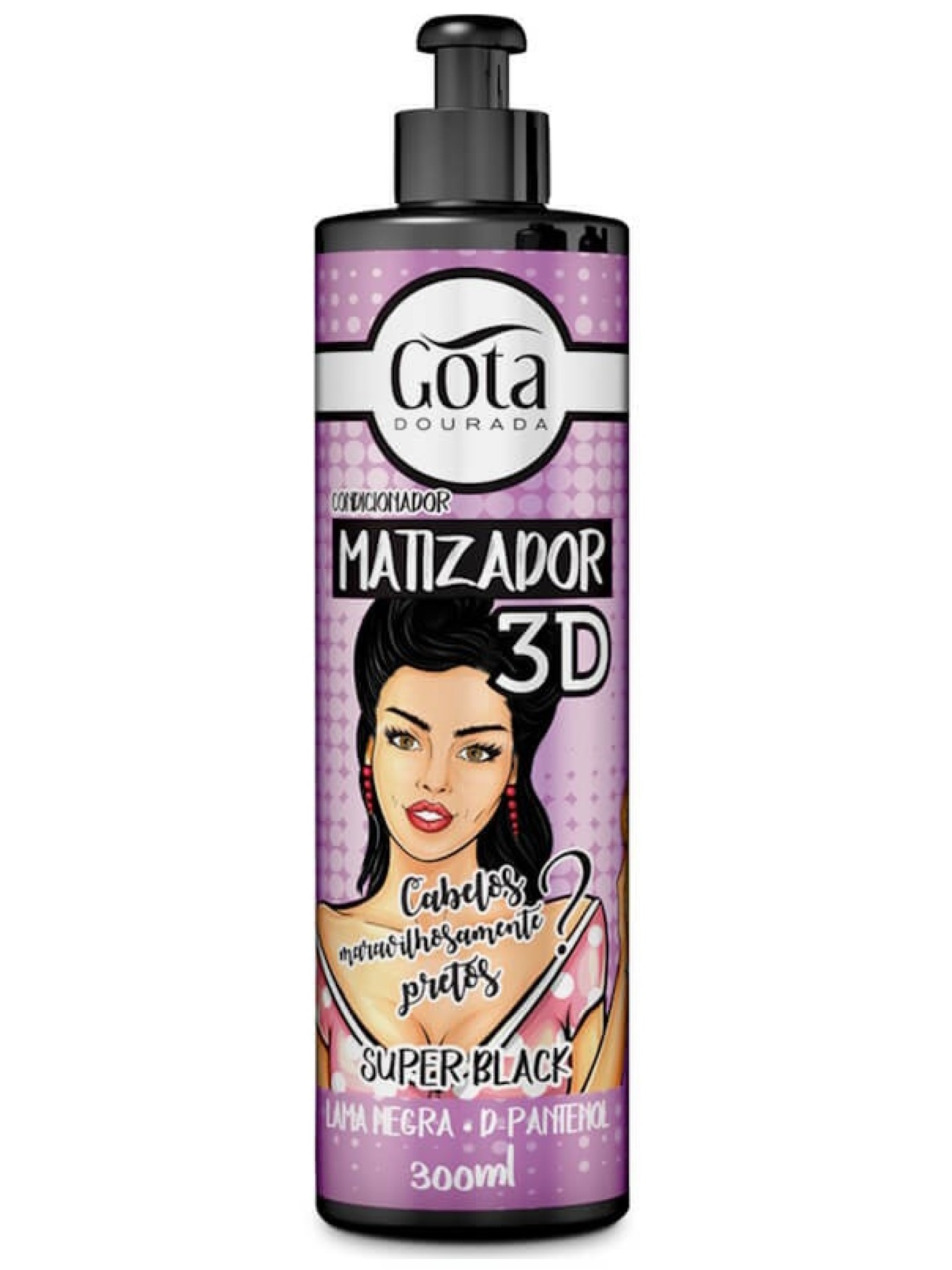 Gota Dourada Matizador 3D Super Black 300ml