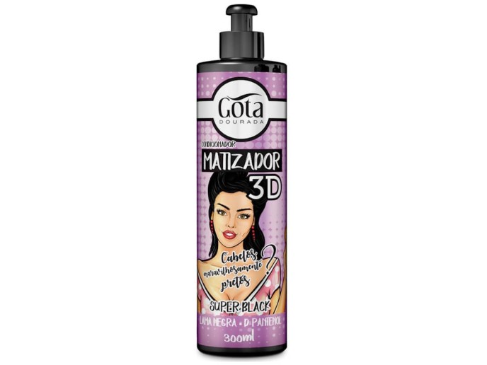 Gota Dourada Matizador 3D Super Black 300ml