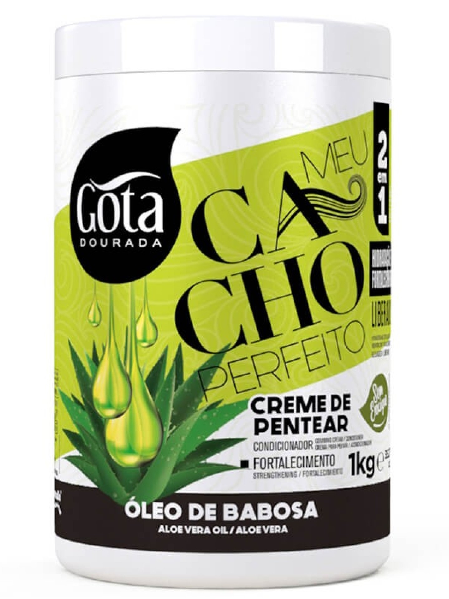 Gota Dourada Creme de Pentear Óleo de Babosa 1kg