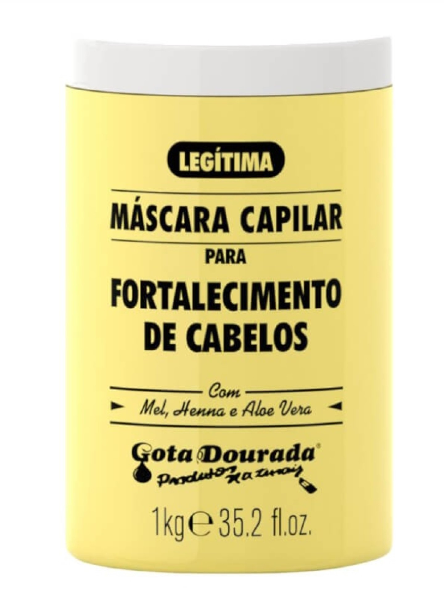 Gota Dourada Máscara Fortalecimento de Cabelos 1kg
