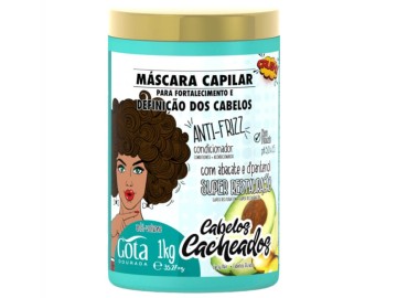 Gota Dourada Máscara Cabelos Cacheados 1kg