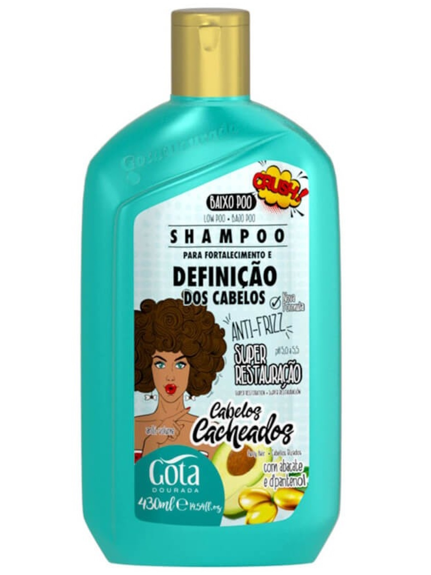 Gota Dourada Shampoo Cabelos Cacheados 430ml