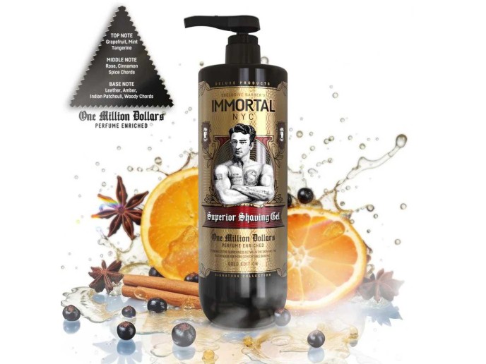 IMMORTAL NYC Superior Shaving Gel One Million Dollars 1000ml
