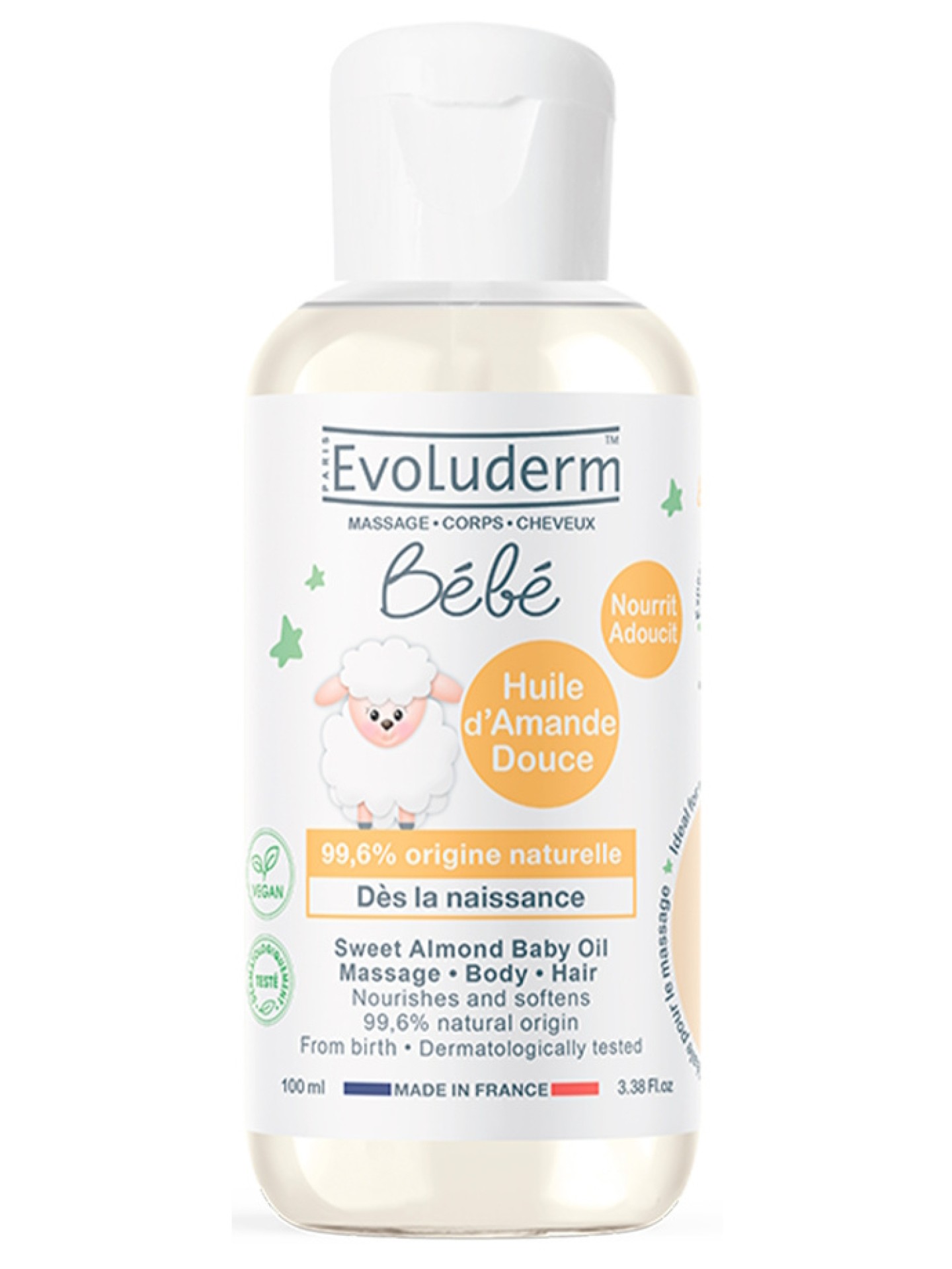 Evoluderm Óleo de Amêndoas Doces P/ Bebé 100ml