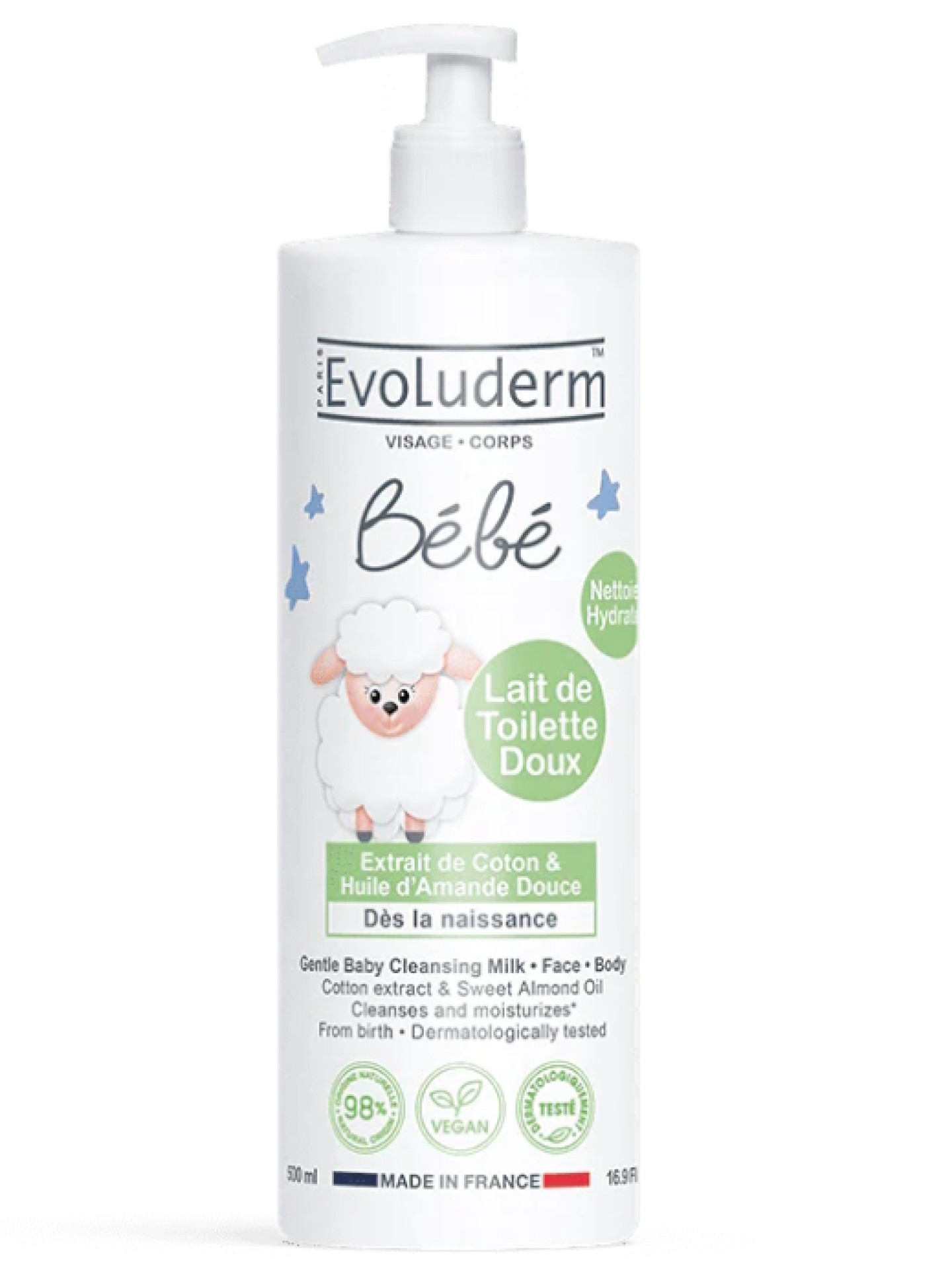 Evoluderm Leite de Limpeza P/ Bebé 500ml
