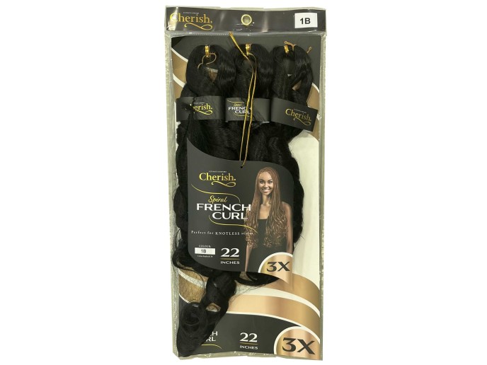 Cherish Bulk 3X Spiral French Curl 22 - 1B