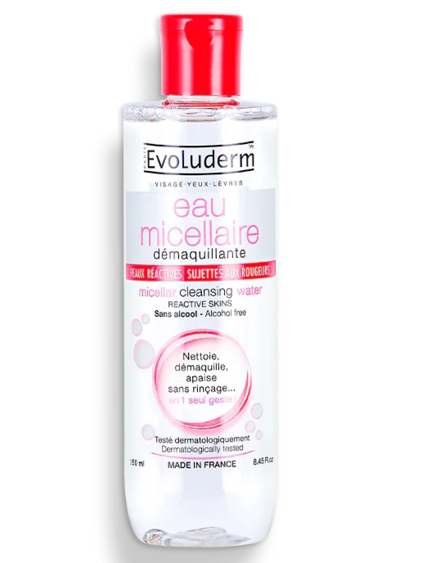 Evoluderm Desmaquilhante Água Micelar Peles Reativas 250ml