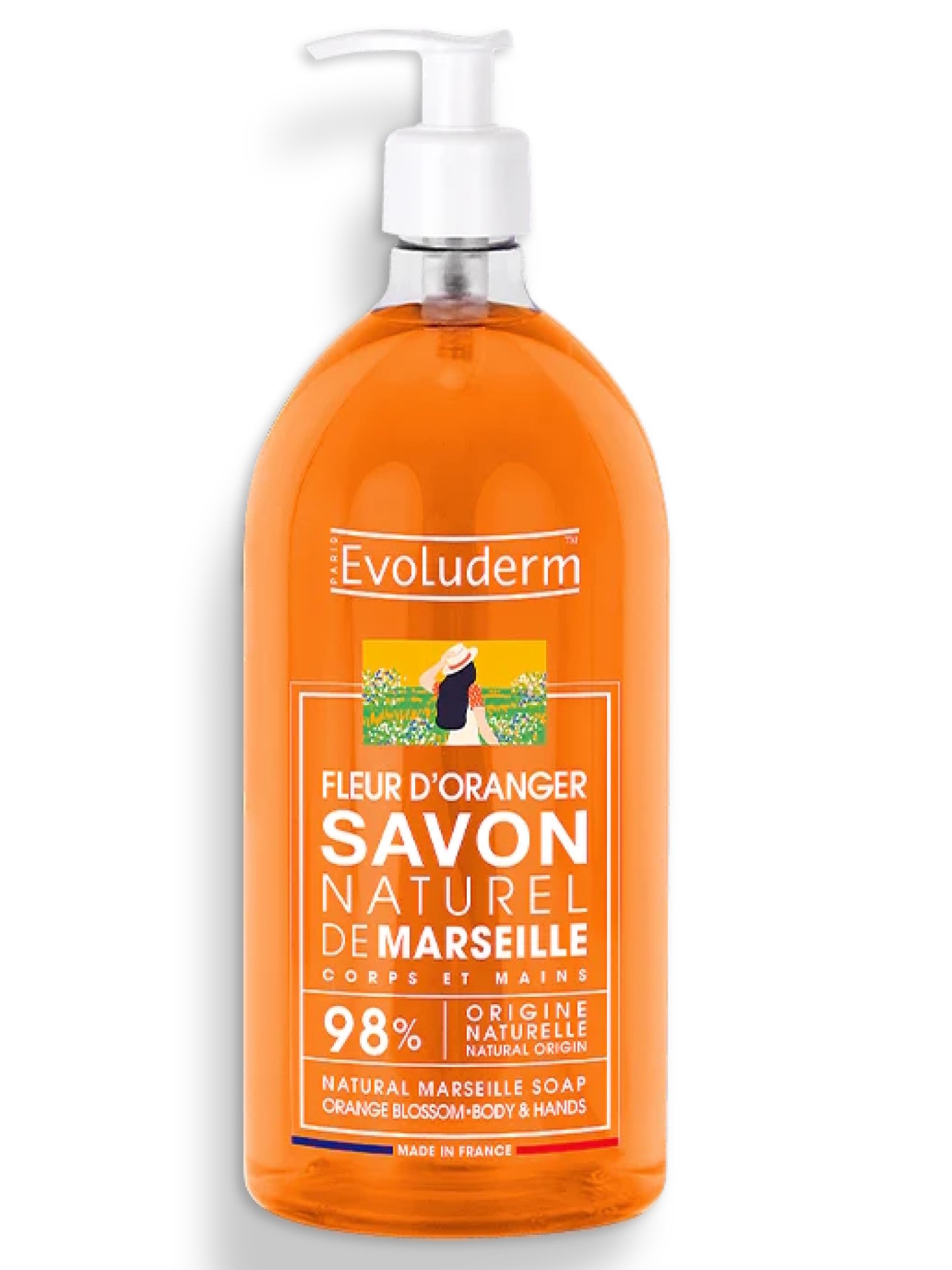 Evoluderm Sabonete Líquido Natural Flor de Laranjeira 1000ml
