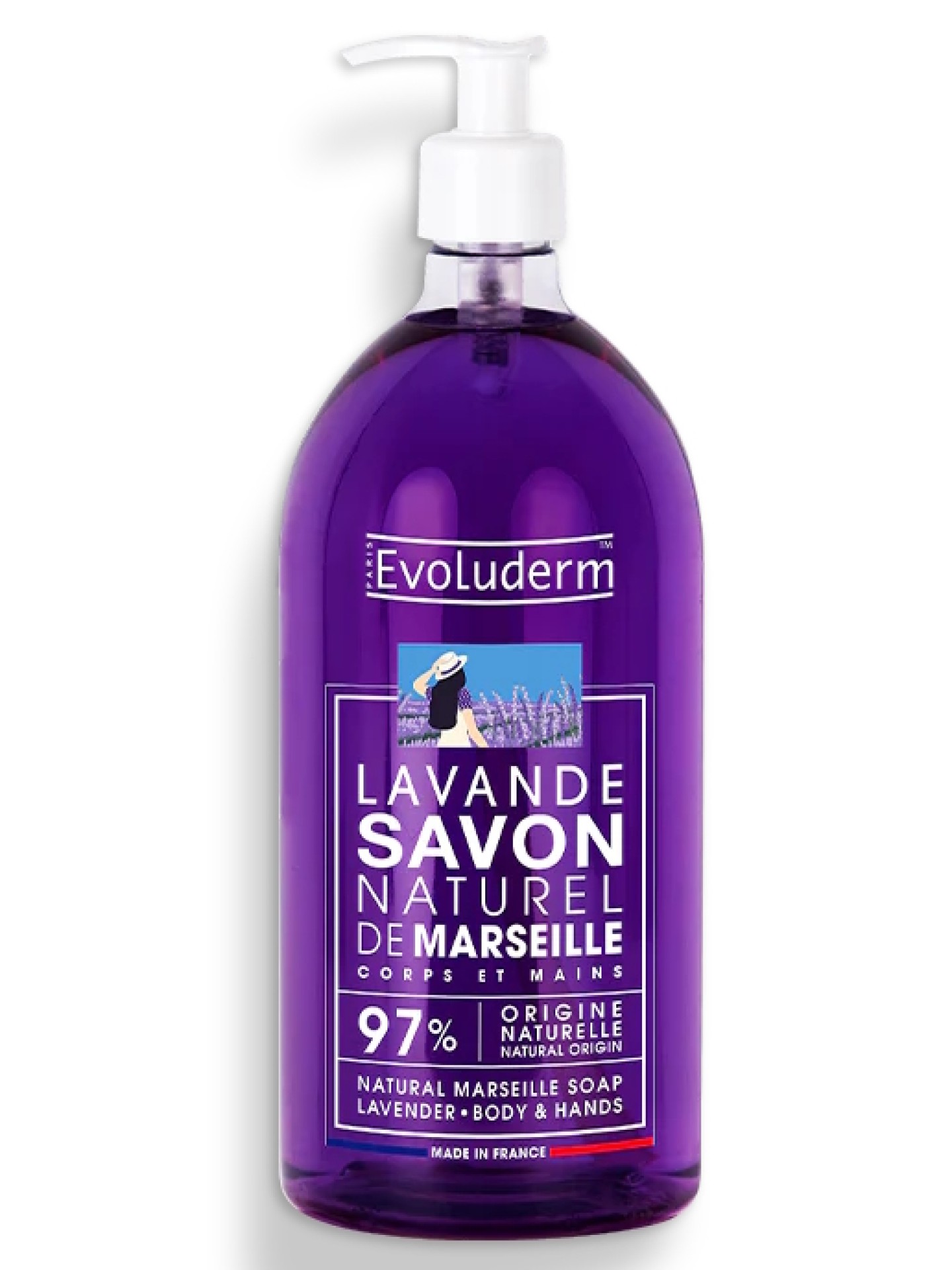 Evoluderm Sabonete Líquido Natural Lavanda 1000ml