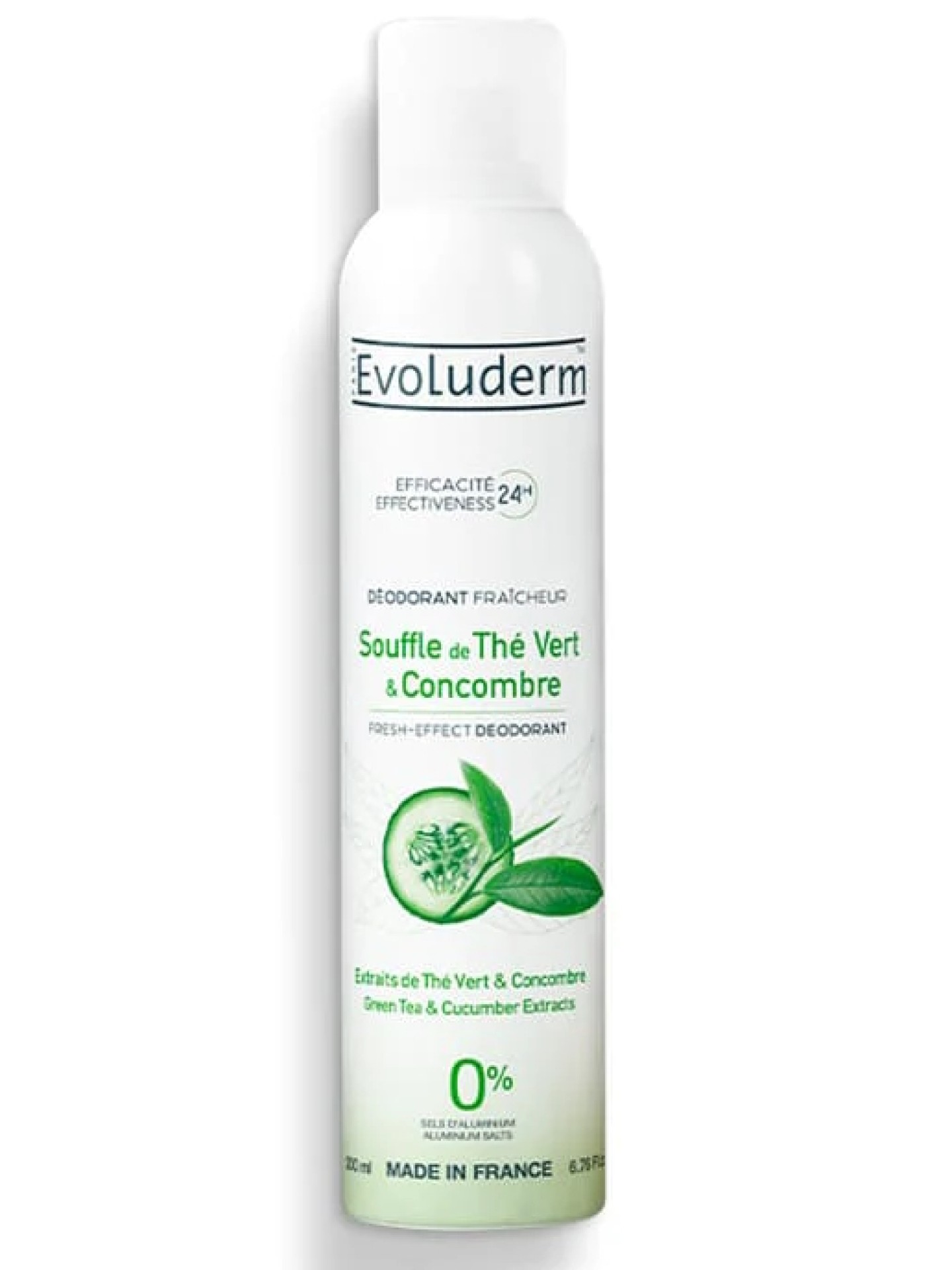Evoluderm Desodorizante Extrato de Chá Verde e Pepino 200ml