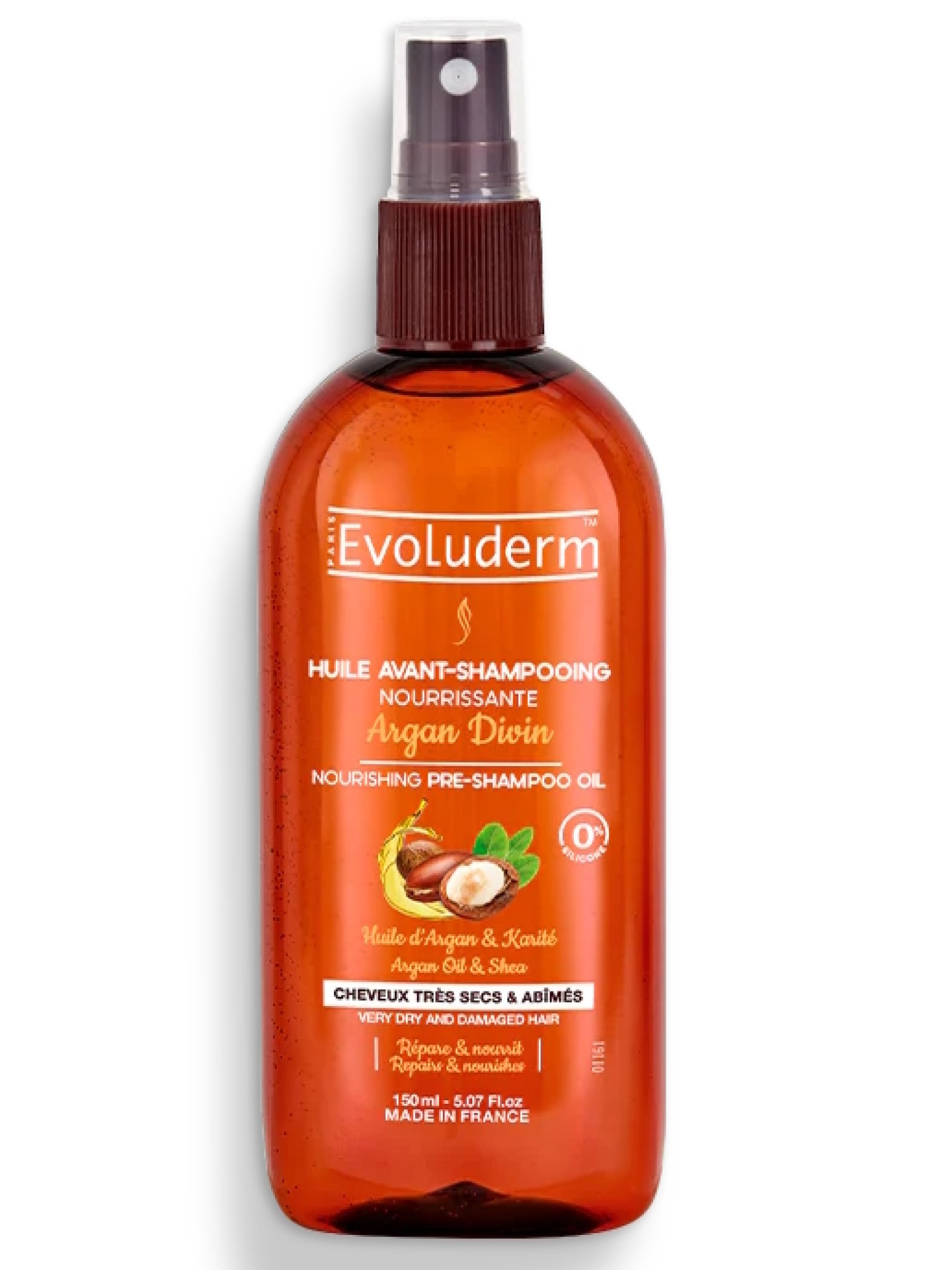 Evoluderm Óleo Pré-Shampoo Nutritivo Argão Divino 150ml