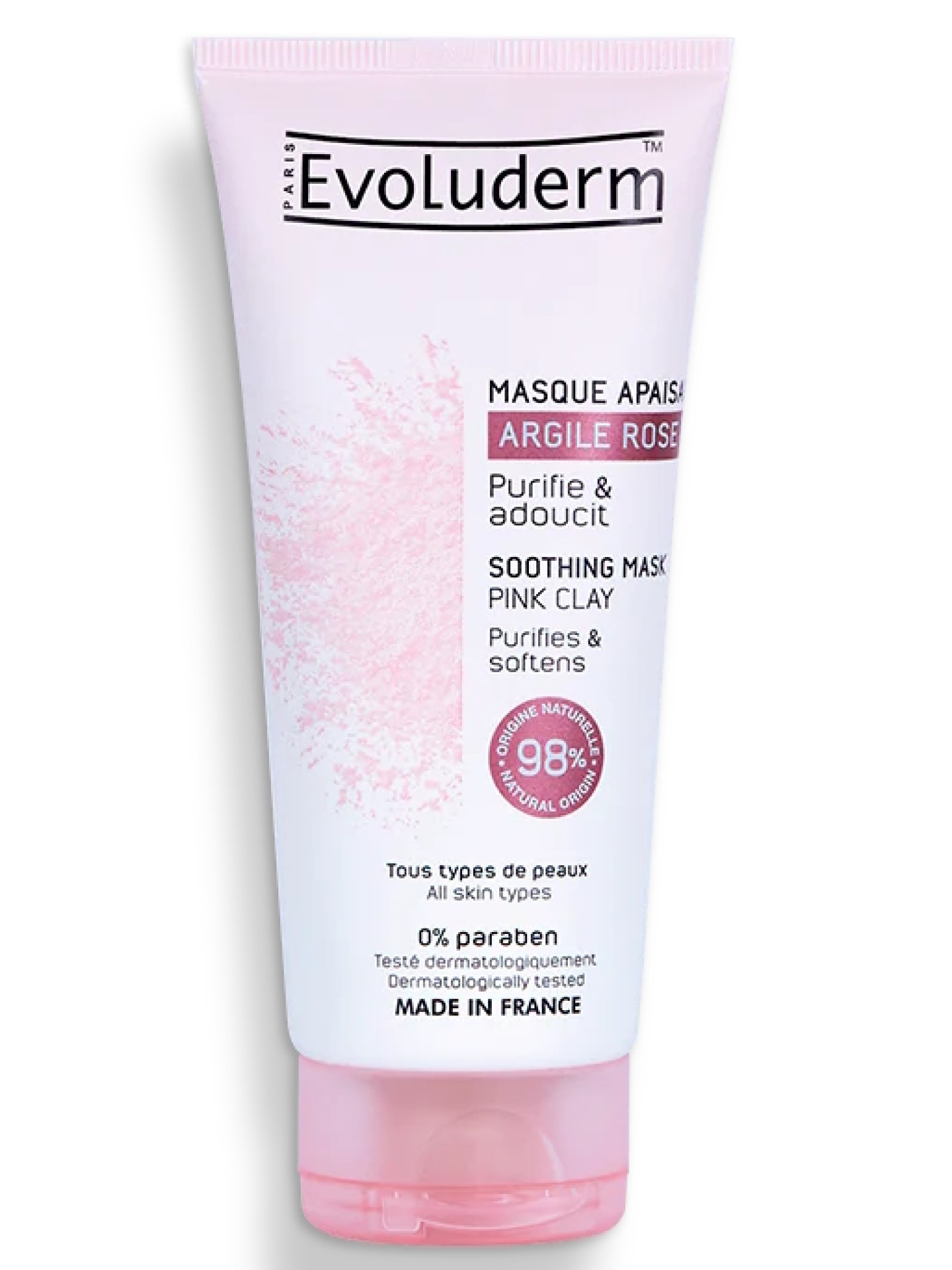 Evoluderm Máscara Relaxante Argila Rosa 100ml