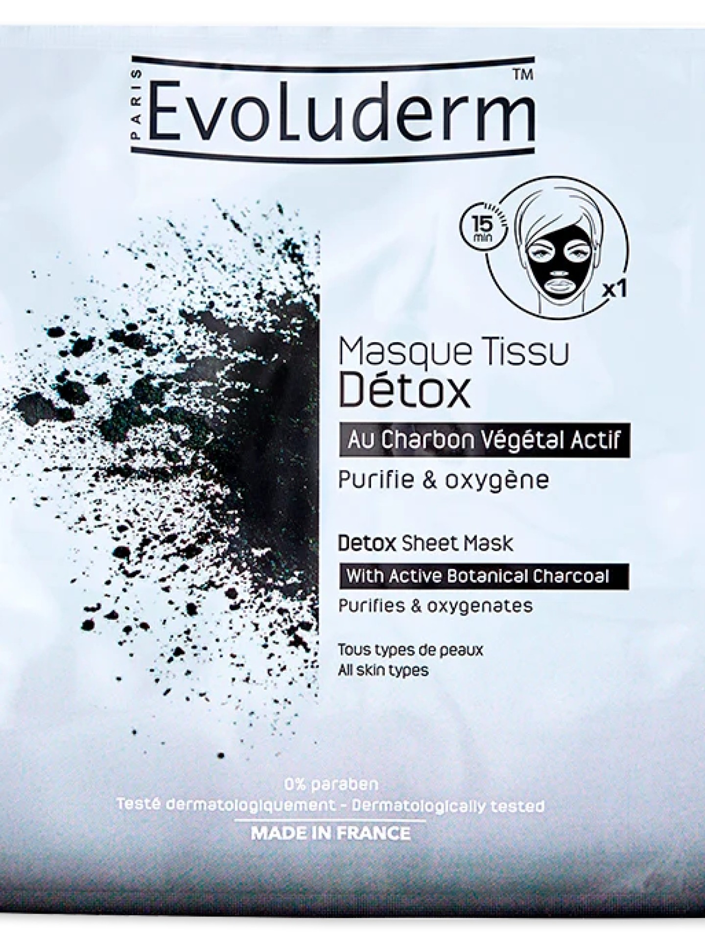 Evoluderm Máscara de Teciido Detox 19ml