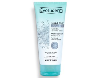 Evoluderm Máscara de Brilho Argila Branca 100ml