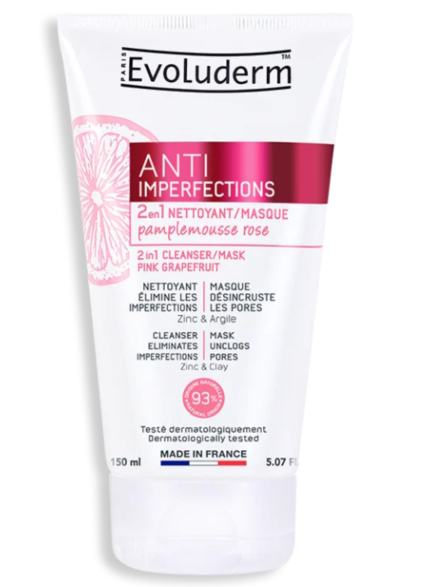 Evoluderm Máscara 2 em 1 Anti-Imperfeições 150ml