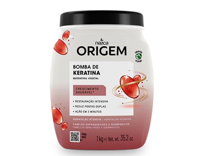 ORIGEM Cr.de Hidratacao Intensiva Bomba de keratina 1Kg