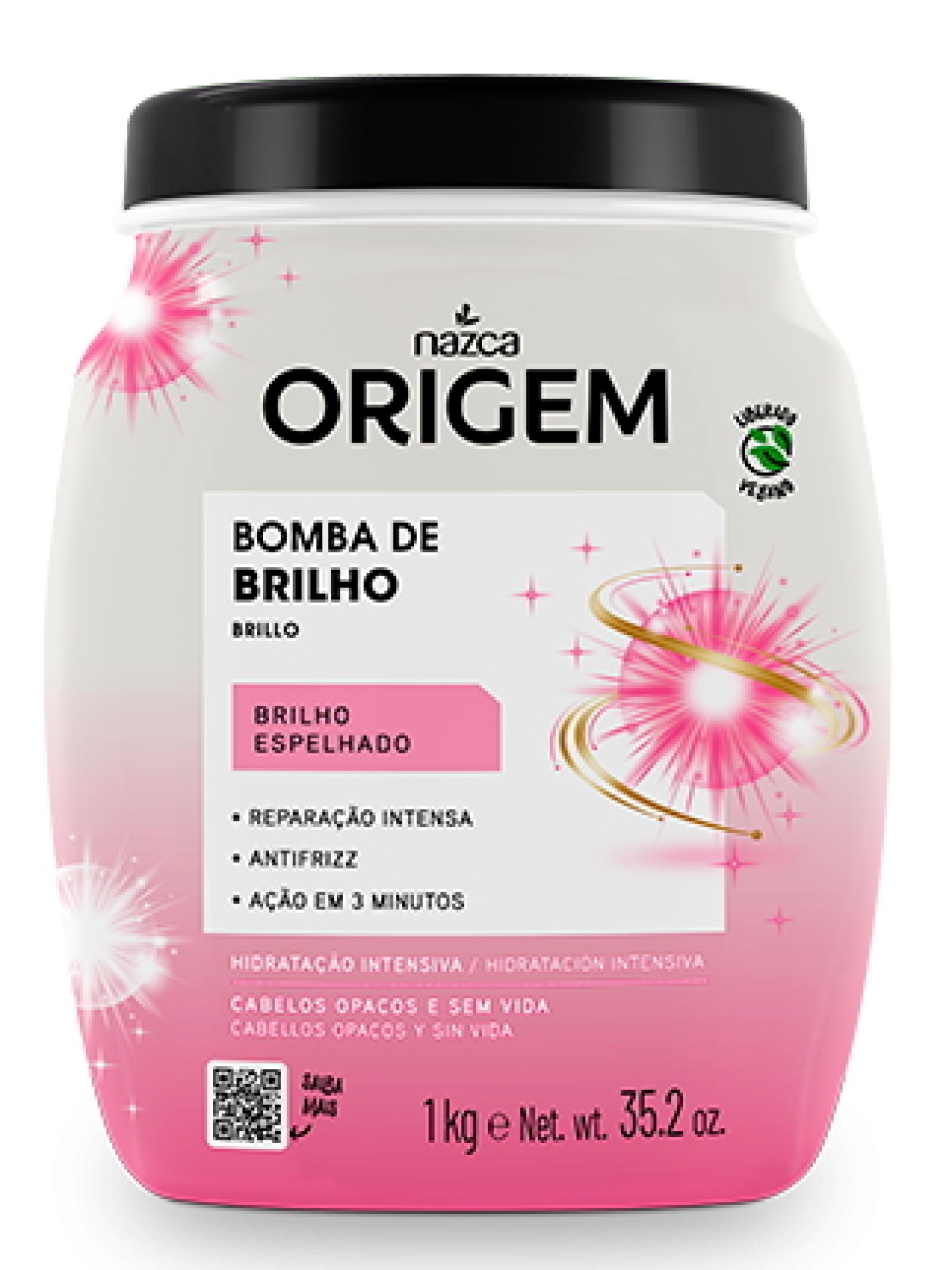 ORIGEM Cr.de Hidratacao Intensiva Bomba de Brilho 1Kg