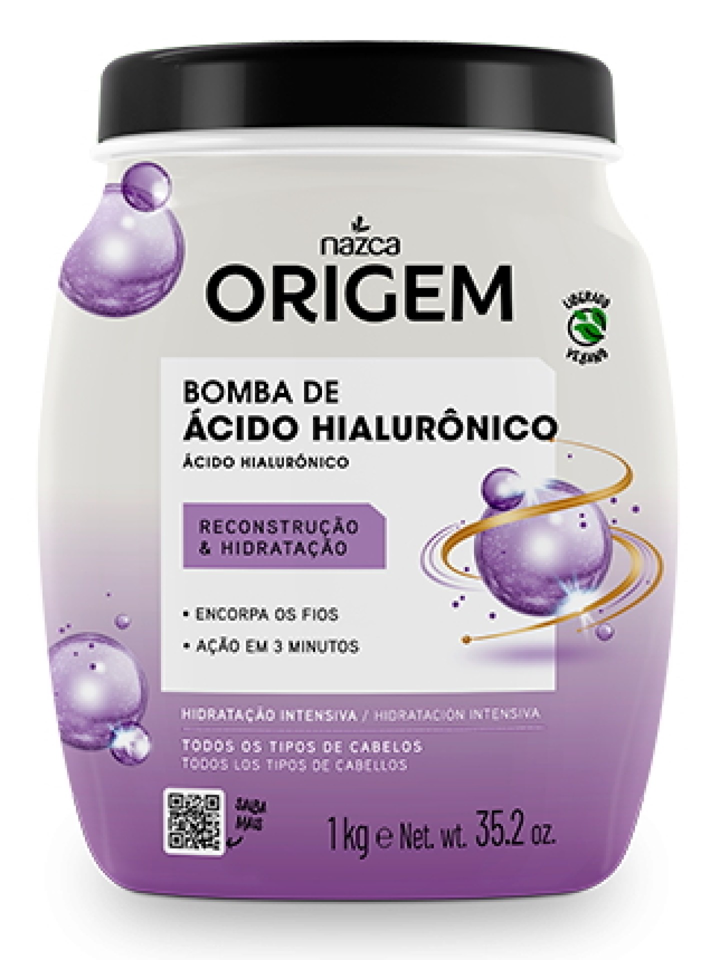 ORIGEM Creme Hidr. Bomba Acido Hialuronic 1kg